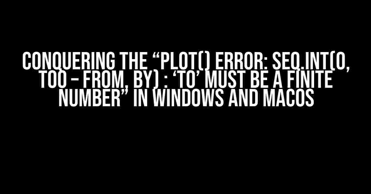 Conquering the “plot() error: seq.int(0, to0 – from, by) : ‘to’ must be a finite number” in Windows and MacOS