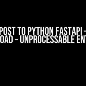 Java POST to Python FastAPI – JSON Payload – Unprocessable Entity?