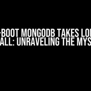 Spring-boot Mongodb Takes Longer to Find All: Unraveling the Mystery